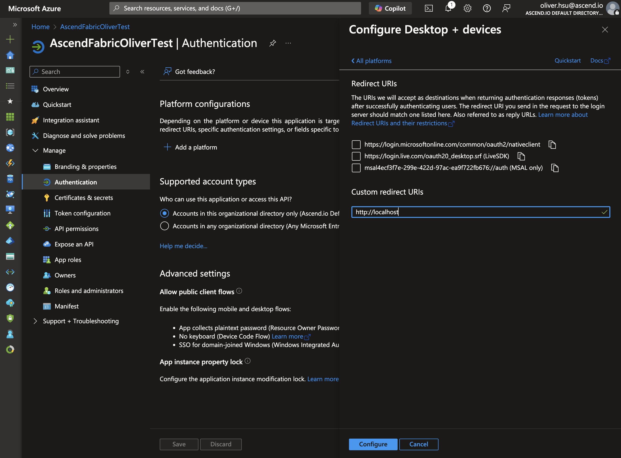 Entra app authentication page pt3