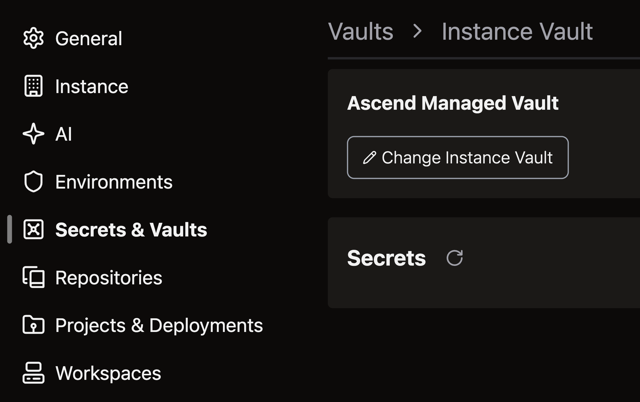 instance vault